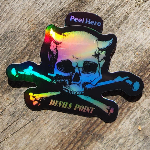 Devils Point Holographic Sticker