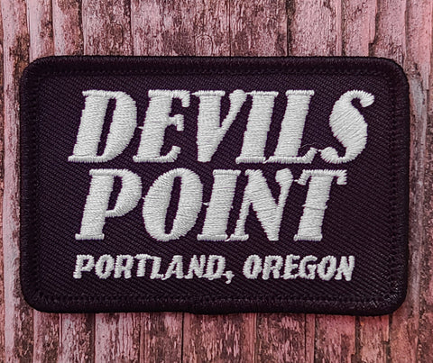 Devils Point Embroidered Iron-On Patch