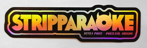 Stripparaoke Holographic Sticker